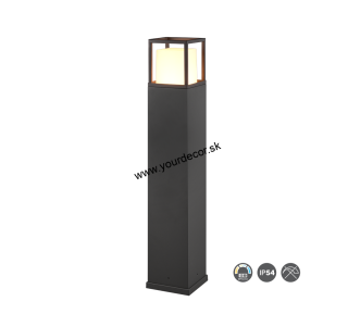 Stĺpik WITHAM antracit LED14,5W, 2300-3000-4000K, H80cm, IP54