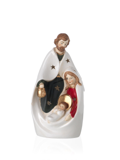 BETLEHEM Svätá rodina LED, porcelán, H23cm