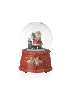 CHAMONIX Santa Claus Snehová guľa-hrací strojček, H14cm