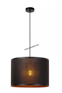 Závesné svietidlo TAGALOG Čierny bambus 1/E27 D40cm