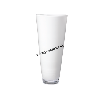 Váza YIN-YANG Biela mliečna YIN, H32cm