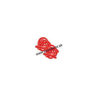 Bytová dekorácia IL NODINO DELL´ AMORE Červená D6,5cm, SET2ks
