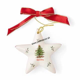 SPODE CHRISTMAS TREE Závesná dekorácia Hviezda 5x7,5cm