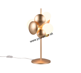 Stolná lampa BUBBLE zlatá 3/G9, H50cm