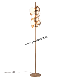Stojatá lampa BUBBLE zlatá 7/G9, H155cm