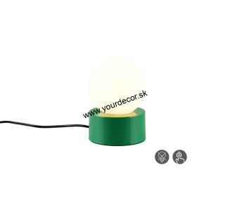 Stolná lampa COUNTESS zelená 1/E14