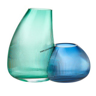 1M275 Váza LABADERA zlená/modrá SET2ks, H28cm