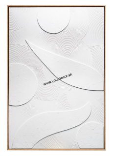 1Q250 Obraz v ráme SOMA biely 83x123cm