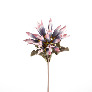 1P216 Umelá kvetina Dahlia fialová H70cm