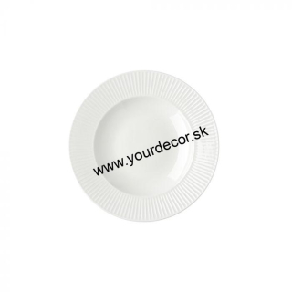 NICE tanier polievkový biely D22cm, SET6ks