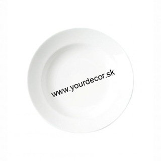 SNOW tanier polievkový biely D21cm, SET6ks