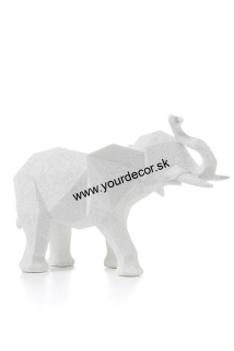 ANIMAL soška slon biely H21,5cm