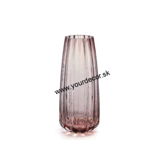 Váza OYSTER ružová D12,5cm,H29cm