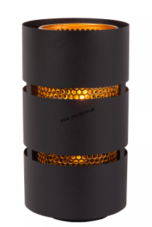 Stolná lampa ROSAS čierne 1/E27 D16cm
