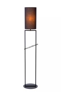 Stojatá lampa HERMAN čierna 1/E27 D26cm