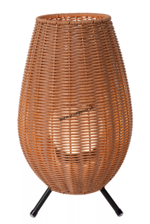 Stolná lampa COLIN AKKU svetlé drevo LED3W, 3000K, H36cm, IP44