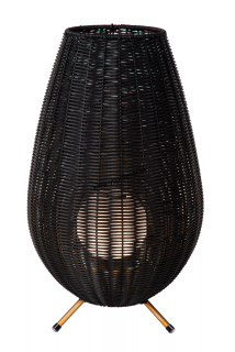 Stolná lampa COLIN AKKU čierna LED3W, 3000K, H50cm, IP44