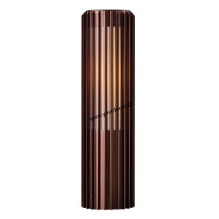 Stĺpik ALUDRA Hnedá prímorská metalíza, 1/E27, H45cm, IP54