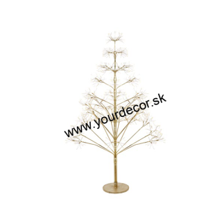XMAS Stromček nízky Svetlo lesa 1000LEDS 220V, zlatý H120cm
