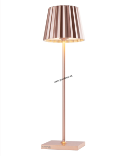 Stolná lampa TROLL 2.0 LED AKKU Ružové zlato IP54