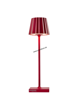 Stolná lampa TROLL NANO LED AKKU Červená IP54