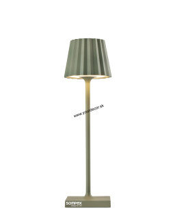 Stolná lampa TROLL NANO LED AKKU Olivovo zelená IP54