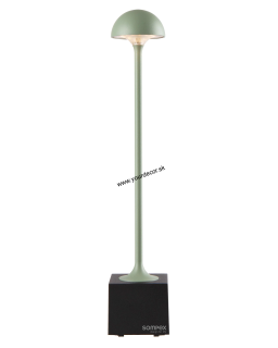 Stolná lampa FLORA AKKU Dimm. Olivovo zelená IP54