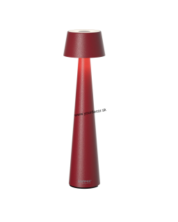 Stolná lampa MONO AKKU Dimm. Červená IP65