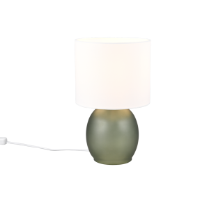 Stolná lampa VELA zelená/biela 1/E14, H29cm