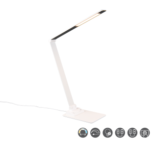 Stolná lampa TRAVIS biela LED6,5W 3000+5000+6500K