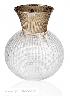 Váza OPHELIA číra/šampaň H30 cm