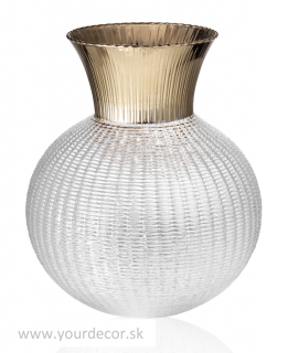 Váza OPHELIA číra/šampaň H25 cm