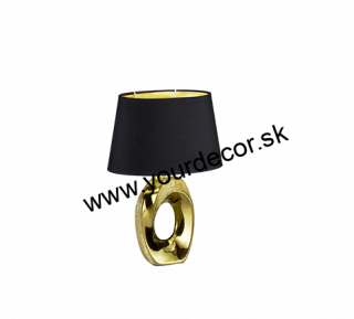 Stolná lampa TABA zlatá/čierna, 1/E14, H33 cm