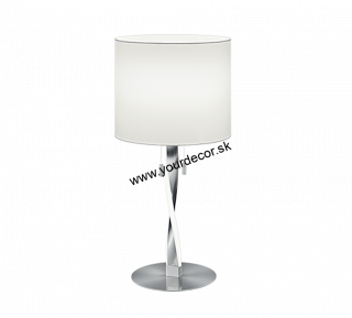 Stolná lampa NANDOR Biela/Nikel mat, 1/E27+2xLED3W, 3000K