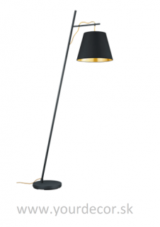Stojatá lampa ANDREUS Black 1/E27, H180cm