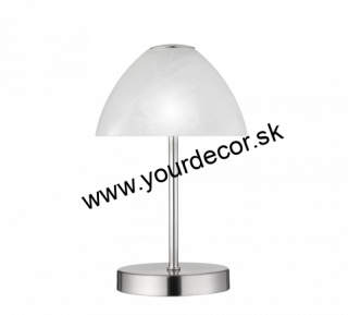Stolná lampa QUEEN Alabaster/Nikel mat, LED2,5W, 3000K