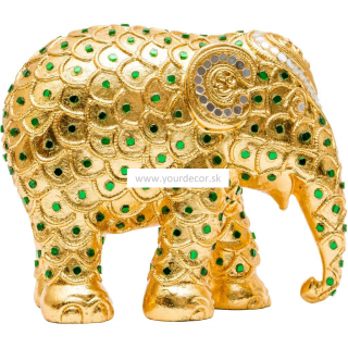 Soška slona AYUTTHAYA Gold H10cm