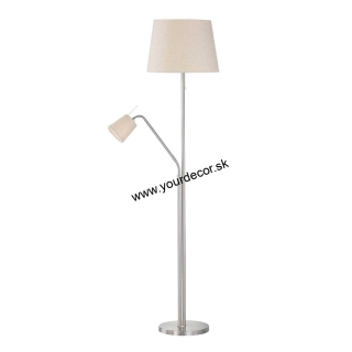 Stojatá lampa LAYER Piesková/Nikel mat, 1/E27+1/E14, D40cm