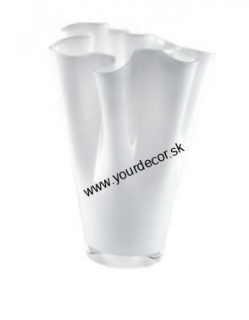 Váza WAVE H30 WHITE OPAL