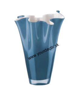 Váza WAVE H30 BLUE/OPAL