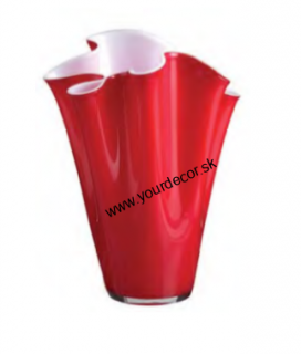 Váza WAVE H30 RED/OPAL