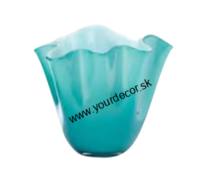 Váza WAVE H13 LIGHT BLUE/OPAL