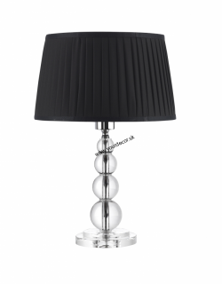 Stolná lampa MOON Čierna / Číra, H45 cm