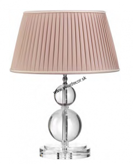 Stolná lampa MOON číra/plisé