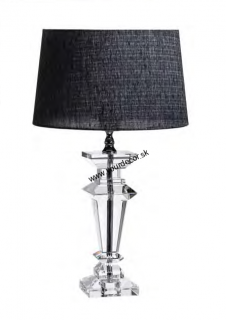 Stolná lampa RODI Sivá / Číra H50cm
