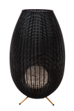 Stolná lampa COLIN AKKU čierna LED3W, 3000K, H80cm, IP44