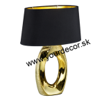 Stolná lampa TABA zlatá/čierna, 1/E27, H52 cm